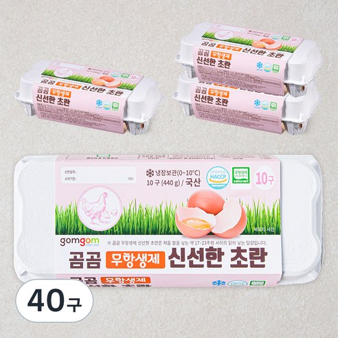 곰곰 무항생제 신선한 초란, 10구, 4개