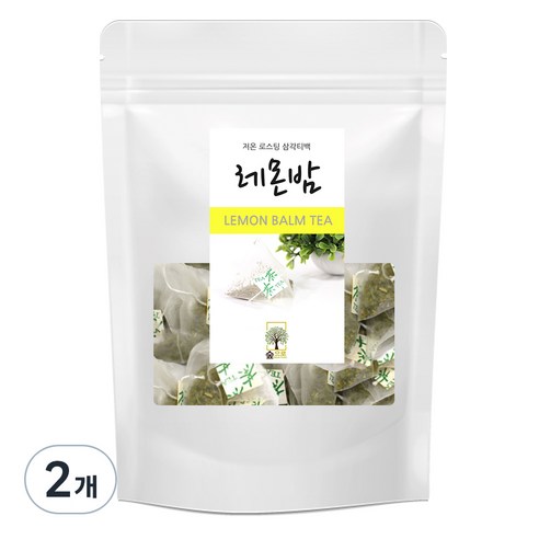 숲으로허브 레몬밤 삼각티백, 0.7g, 100개입, 2개