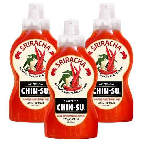 친수 스리라차 소스, 275g, 3개