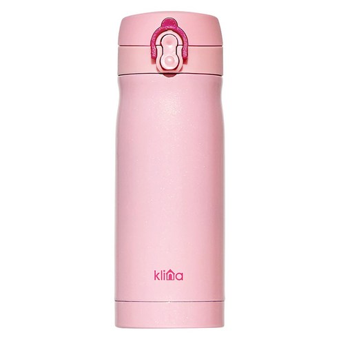 클리나 원터치 보온보냉 텀블러, 핑크, 350ml, 1개