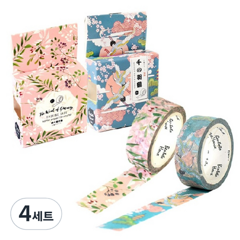 라이프포인트 마스킹 테이프 세트, S1012, S1021, 4세트
