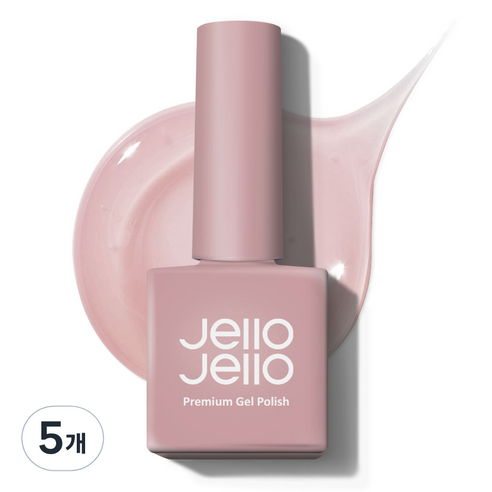 젤로젤로 프리미엄 젤네일 폴리쉬 시럽 컬러 10ml, JJ-13 모브, 5개