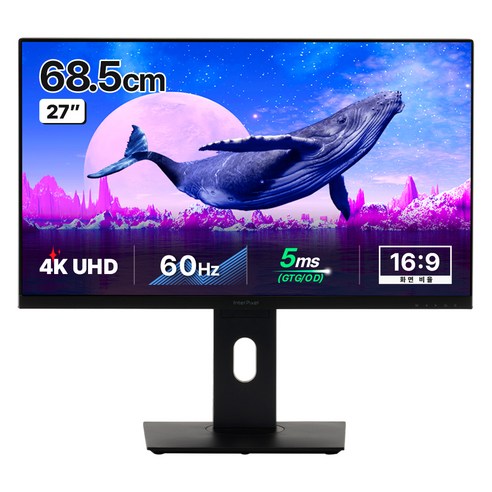 인터픽셀 4K UHD IPS USB C타입 모니터, 68.5cm, IPU2710(무결점)