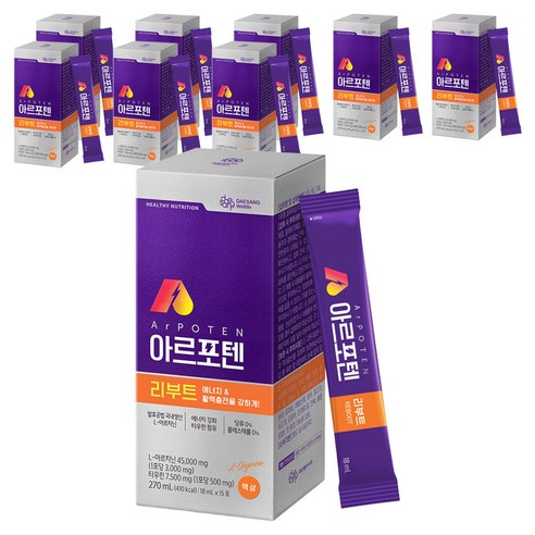 대상웰라이프 아르포텐아르지닌 리부트, 270ml, 9개
