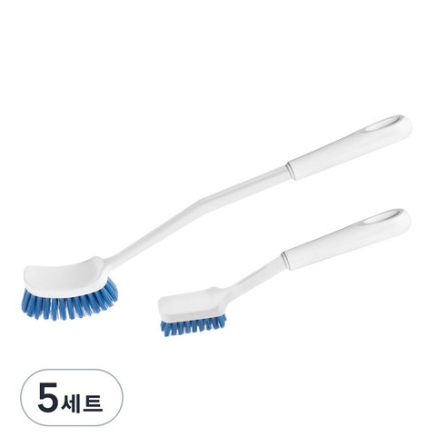 크린아이 욕실 사각 청소솔 + 다용도 틈새 청소솔, 연그레이 + 블루, 5세트