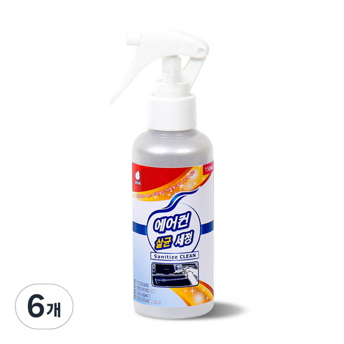 차량용 에어컨 필터 세정제, 6개, 150ml