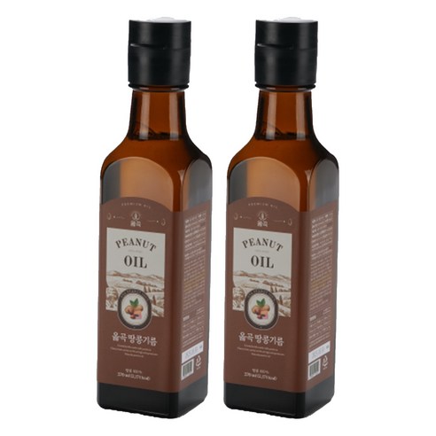 옳곡 땅콩기름, 270ml, 2개