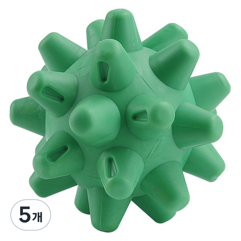 ACDI 3D 입체 실리콘 마사지 볼, 5개, 그린