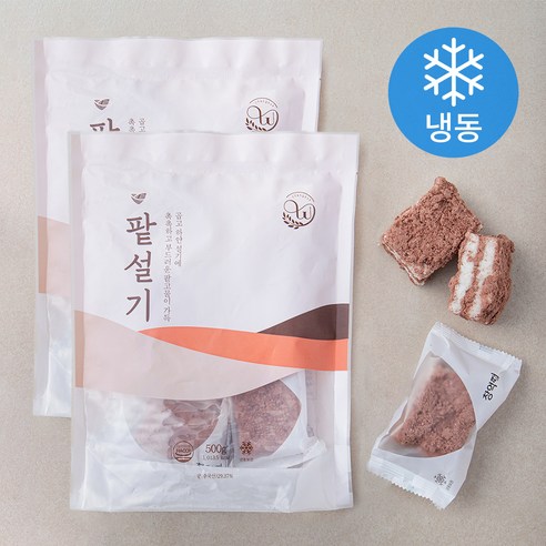 창억떡 팥설기 10입 (냉동), 500g, 2개