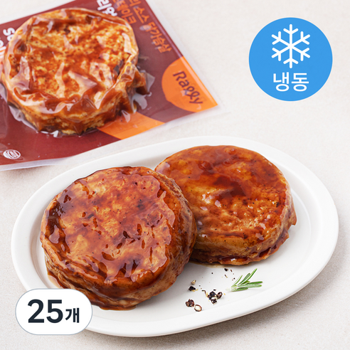 랠리 소스 닭가슴살 스테이크 리얼함박 (냉동), 100g, 25개