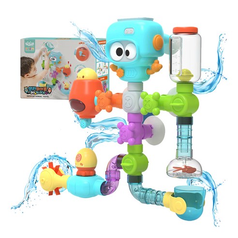 상상력과 창의력을 샘솟게 하는 마법, 키저스 워터코딩 파이프 블럭! 물놀이장난감