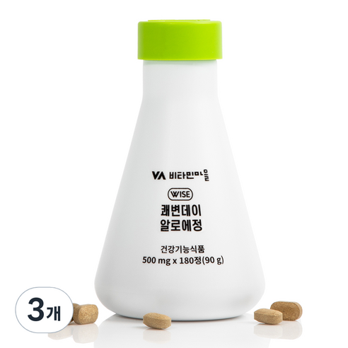 비타민마을 쾌변데이 알로에 정 90g, 3개, 180정