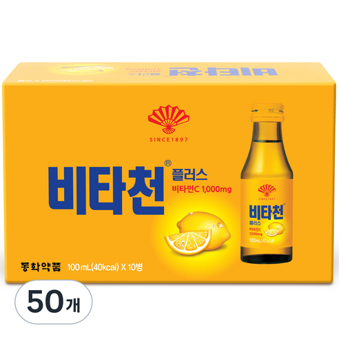 부채표 비타천 플러스, 100ml, 50개