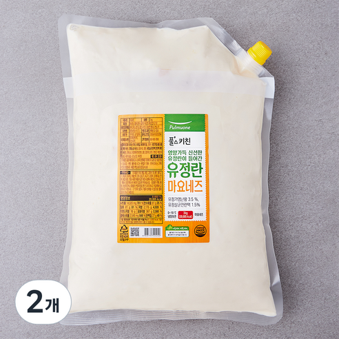 풀스키친 유정란 마요네즈, 3kg, 2개