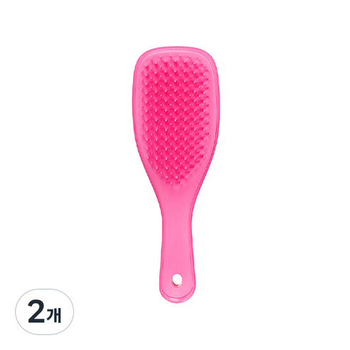 탱글티저 웻 디탱글러 미니 헤어브러쉬, 핑크 셔벗, 2개