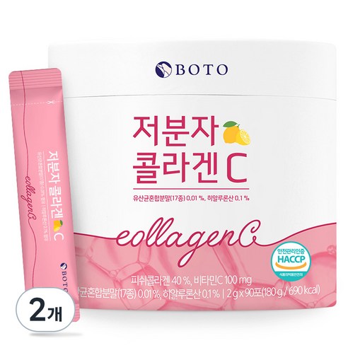 보뚜 저분자 콜라겐 C, 180g, 2개