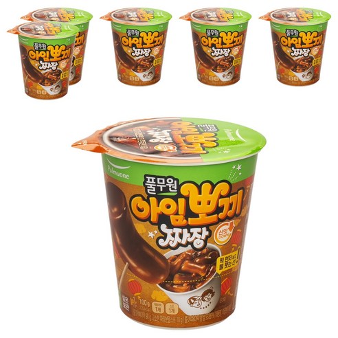 풀무원 아임뽀끼 짜장 떡볶이, 100g, 6개