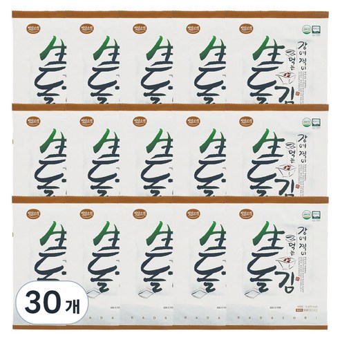 바다소리 장에 찍어먹는 생돌김, 9g, 30개