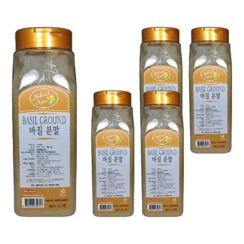 내츄럴스파이스 바질분말, 300g, 5개