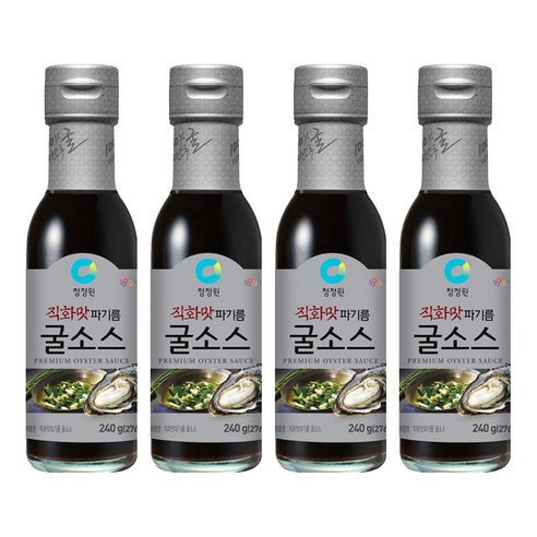 청정원 직화맛 파기름 굴소스, 240g, 4개