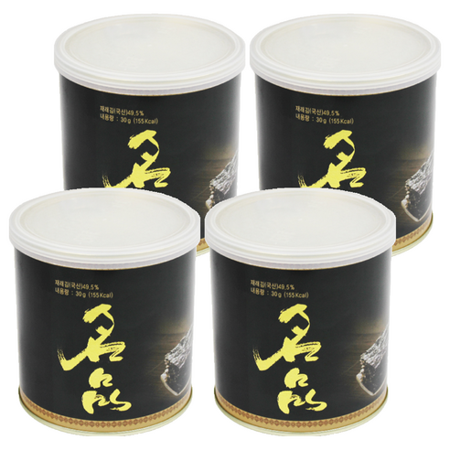 광천해저김 명품김, 30g, 4개