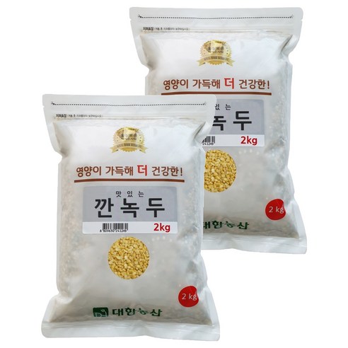 대한농산 깐녹두, 2kg, 2개