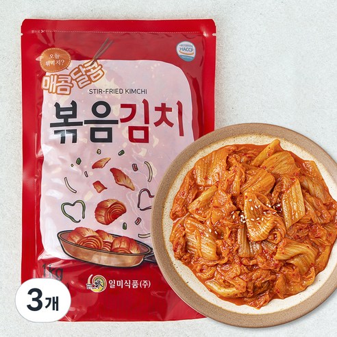 일미 참 볶음김치, 1kg, 3개