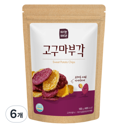 티각태각 고구마부각, 100g, 6개