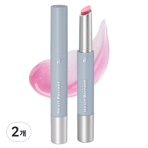 하트퍼센트 도트 온 무드 듀이 멜팅 립스틱, 2개, 1.5g, 01 듀이 글로우