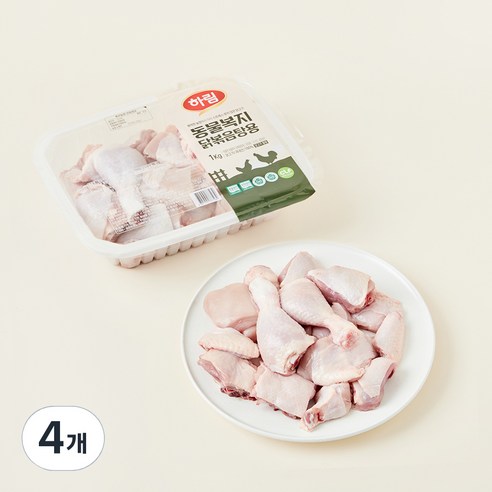 하림 깨끗한농장 동물복지 닭볶음탕용 (냉장), 4개