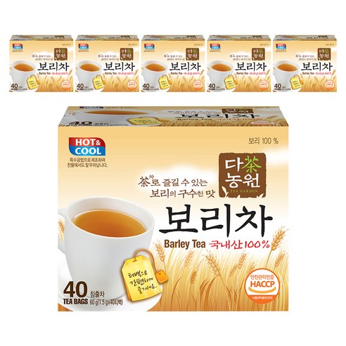 다농원 보리차, 1.5g, 40개입, 6개