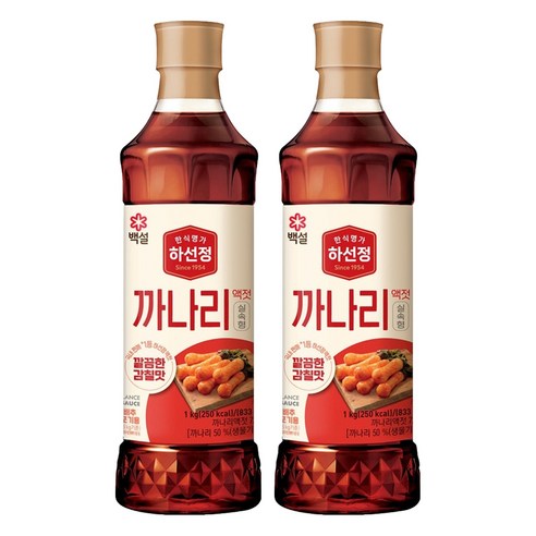 하선정 까나리액젓 실속형, 1kg, 2개