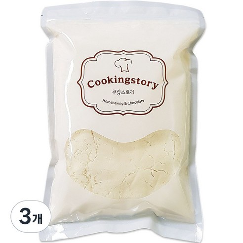 쿠킹스토리 와플 믹스, 1kg, 3개