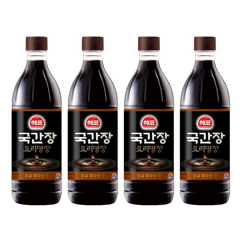 [해표] 국간장, 930ml, 4개