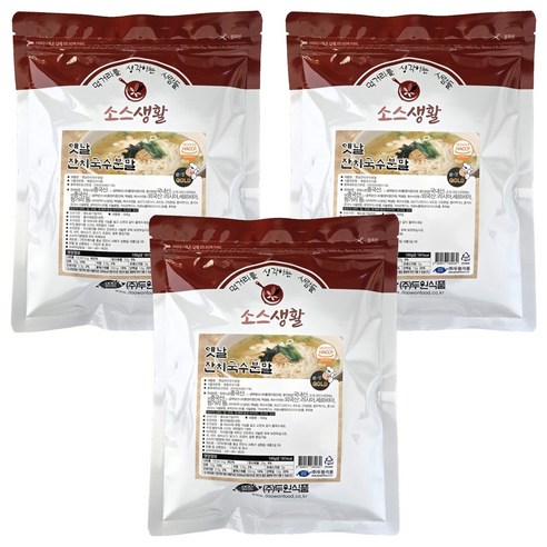 두원식품 옛날잔치국수 분말, 500g, 3개