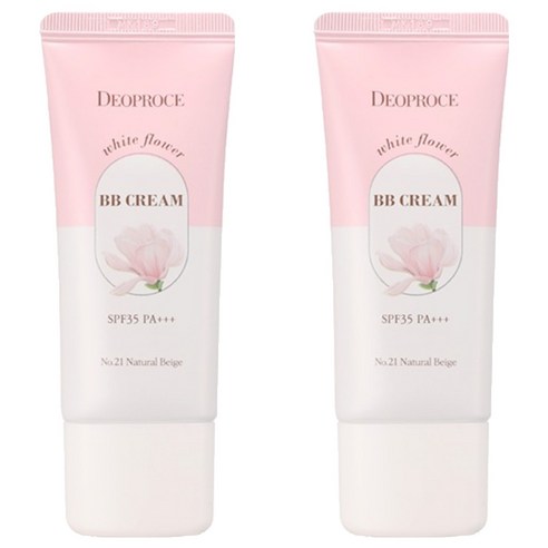 디오프러스 화이트 플라워 BB크림 SPF35 PA+++, 21호 네츄럴 베이지, 30g, 2개