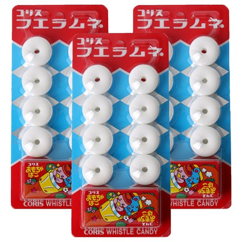 코리스 휘슬라무네 휘파람 사탕 소다맛, 22g, 3개