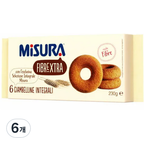 미주라 통밀도너츠, 230g, 6개