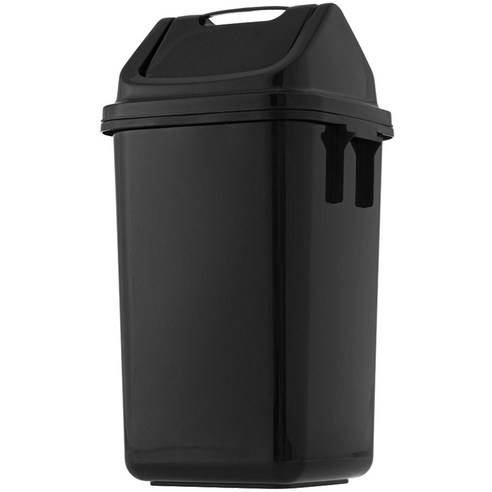 코멧 사각 카페 업소용 쓰레기통, 블랙