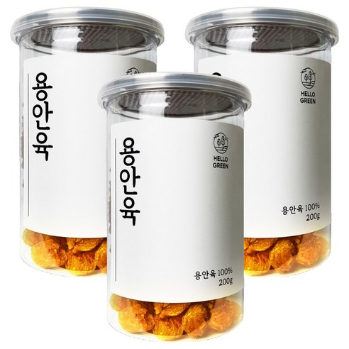 헬로우그린 용안육, 200g, 3개