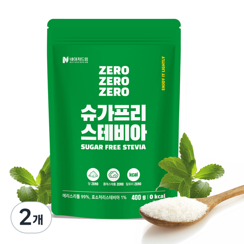 네이처드림 슈가프리 스테비아 설탕, 2개, 400g