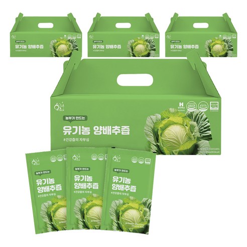 황금이네 농부가 만드는 양배추즙 100ml 30포, 3L, 4개