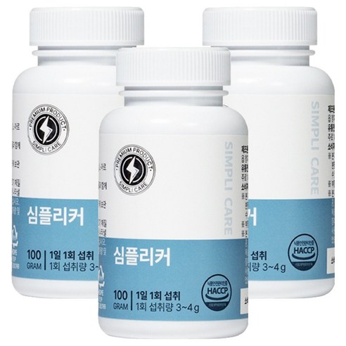 심플리케어 심플리커, 100g, 3개