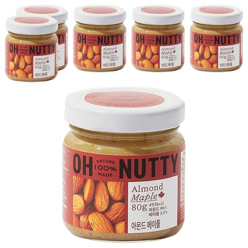 오넛티 아몬드 메이플, 80g, 6개