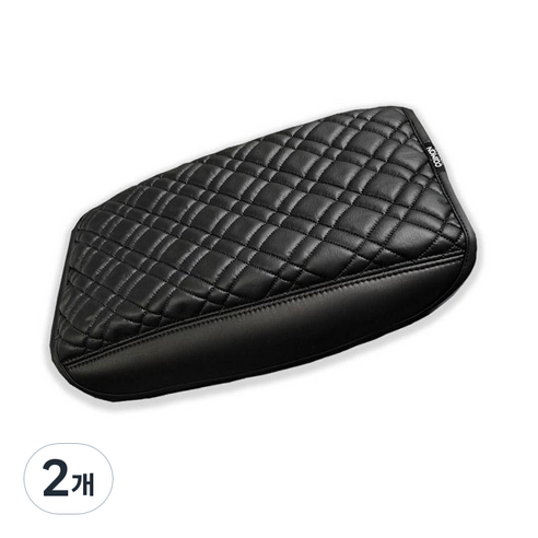 카이만 차량용 팔걸이쿠션 싼타페 TM, 블랙, 2개
