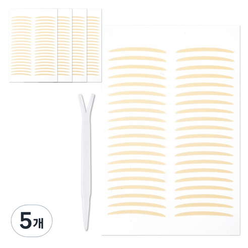 더분 깃털 누드 단면 쌍꺼풀 테이프 200p, A TYPE, 5개