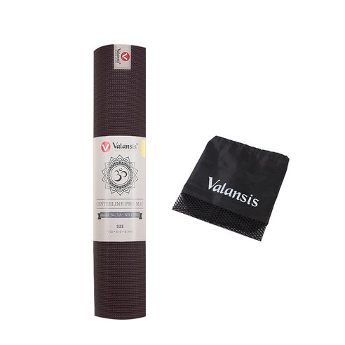 밸런시스 NR1 PRO 요가 매트 + 가방, 딥초코, 1세트