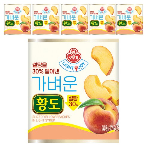 오뚜기 LIGHT 앤 JOY 가벼운 황도