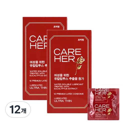 케어허 콘돔, 12개입, 12개