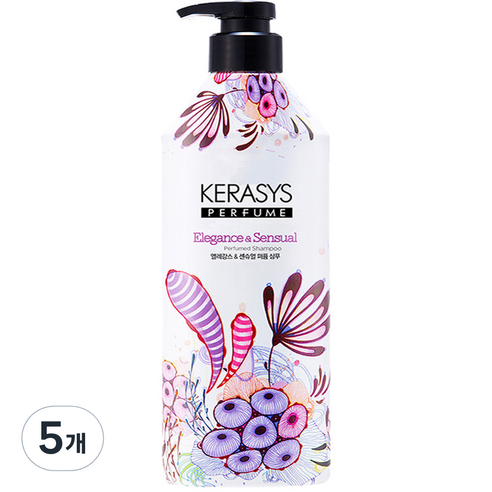 케라시스 퍼퓸 샴푸 엘레강스 앤 센슈얼향, 980ml, 5개